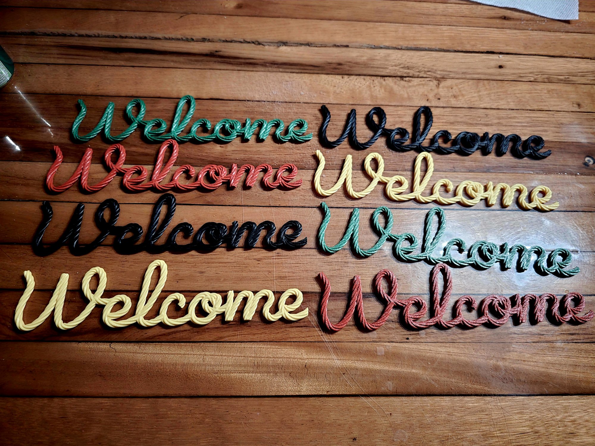 Welcome Rope Sign