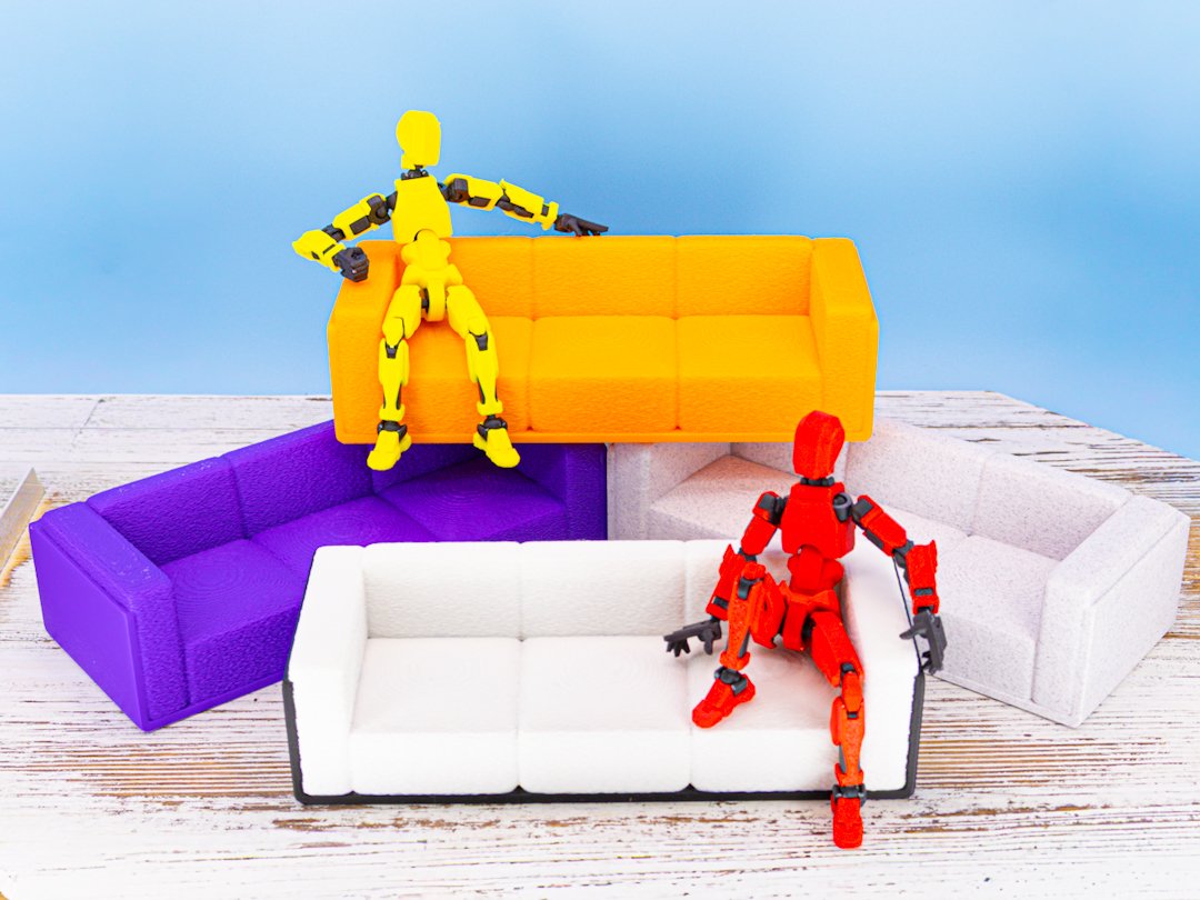 The Couch - Modern 3-Seater Miniature Sofa