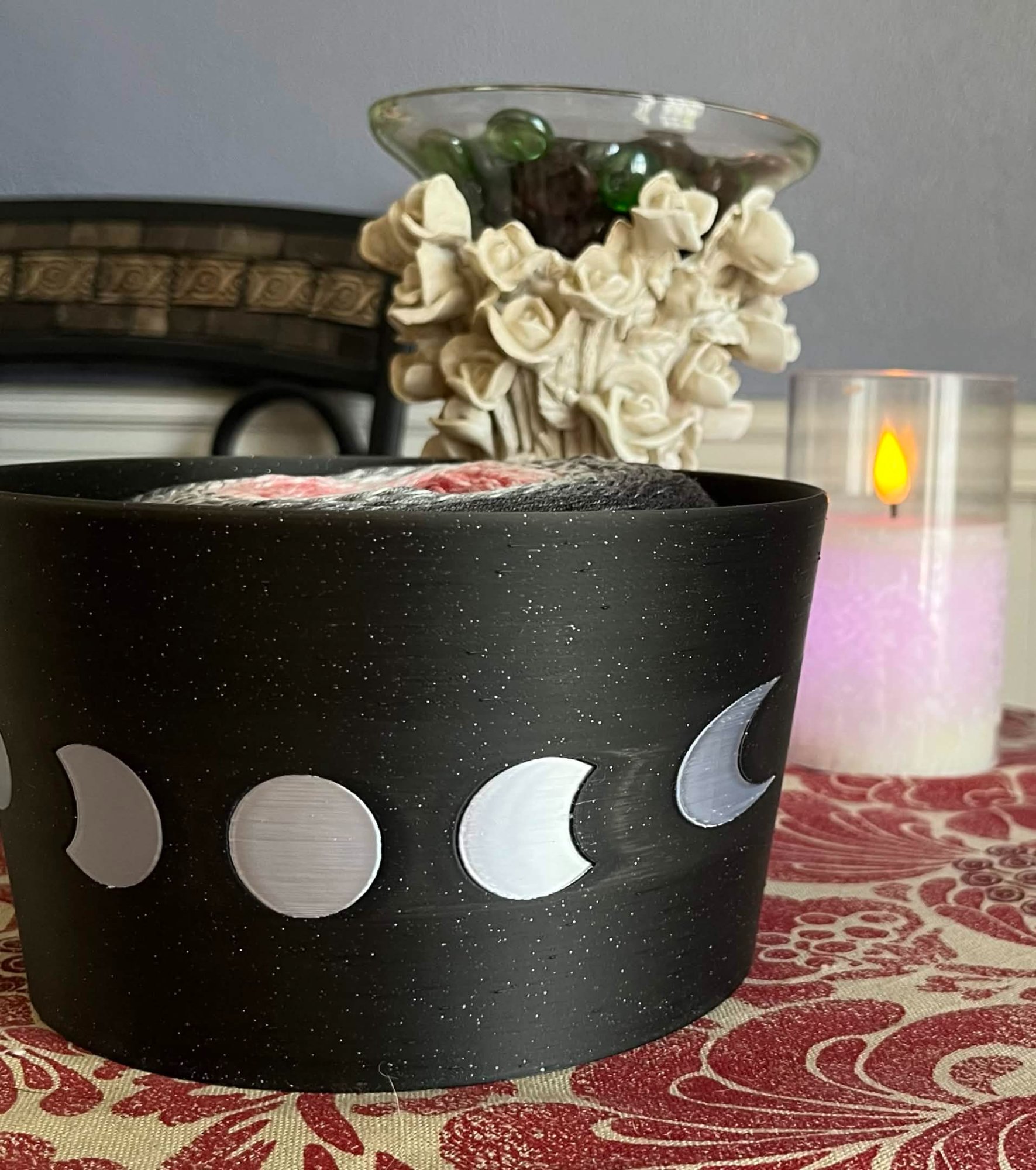 Moon Phases Yarn Bowl